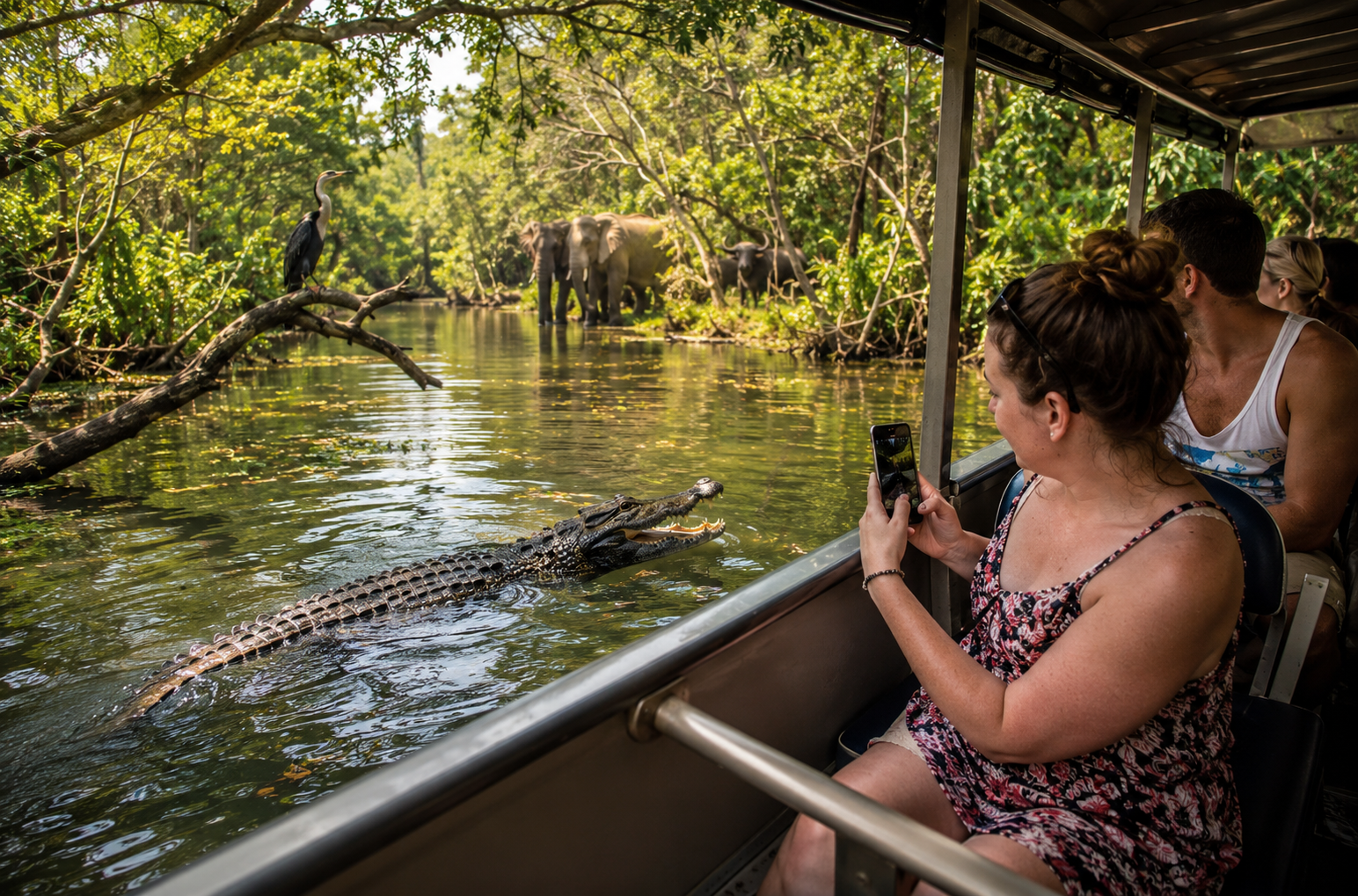 Lagoon Safari & Crocodile Spotting
